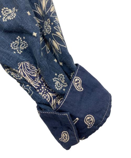 VISVIM（ビズビム）VISVIM (ビズビム) ICT BANDANA LHAMO SHIRT ブルー サイズ:2の古着・服飾アイテム