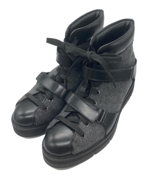 ALEXANDER WANG（アレキサンダー・ワン）ALEXANDER WANG (アレキサンダーワン) ハイカットスニーカー ブラック サイズ:41の古着・服飾アイテム