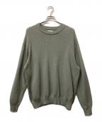 crepusculeクレプスキュール）の古着「Cotton Cashmere Crew Neck」｜カーキ