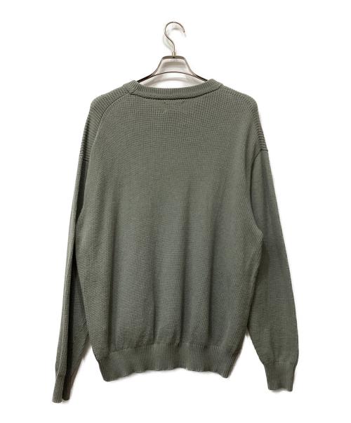 crepuscule（クレプスキュール）crepuscule (クレプスキュール) Cotton Cashmere Crew Neck カーキ サイズ:2の古着・服飾アイテム