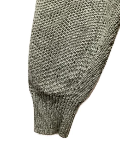 crepuscule（クレプスキュール）crepuscule (クレプスキュール) Cotton Cashmere Crew Neck カーキ サイズ:2の古着・服飾アイテム