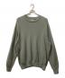crepuscule（クレプスキュール）の古着「Cotton Cashmere Crew Neck」｜カーキ