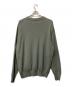 crepuscule (クレプスキュール) Cotton Cashmere Crew Neck カーキ サイズ:2：7000円