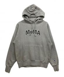 MoMA×Champion REVERSE WEAVE（モマ×チャンピオン リバース ウィーブ）の古着「プルオーバーパーカー」｜グレー