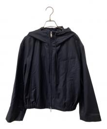 COS（コス）の古着「TAILORED WOOL HOODED JACKET」｜ネイビー