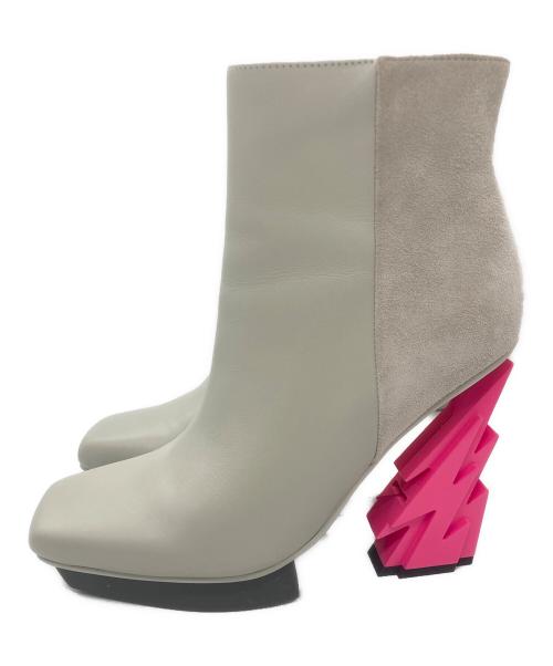 UNITED NUDE（ユナイテッドヌード）UNITED NUDE (ユナイテッドヌード) Glam Square Boot グレー サイズ:39の古着・服飾アイテム