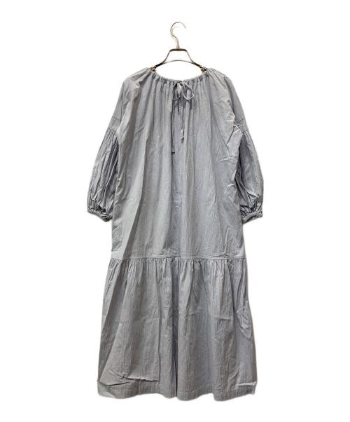 MARILYN MOON（マリリンムーン）MARILYN MOON (マリリンムーン) ギャザーワンピース ライトグレー サイズ:不明の古着・服飾アイテム