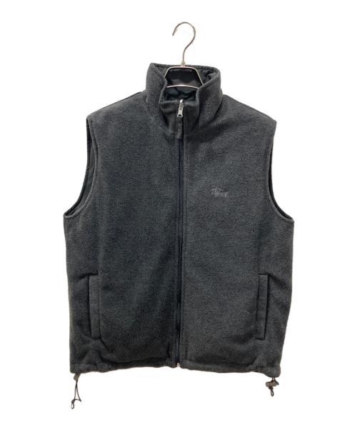 stussy（ステューシー）stussy (ステューシー) 90S リバーシブルベスト フリース グレー サイズ:Sの古着・服飾アイテム