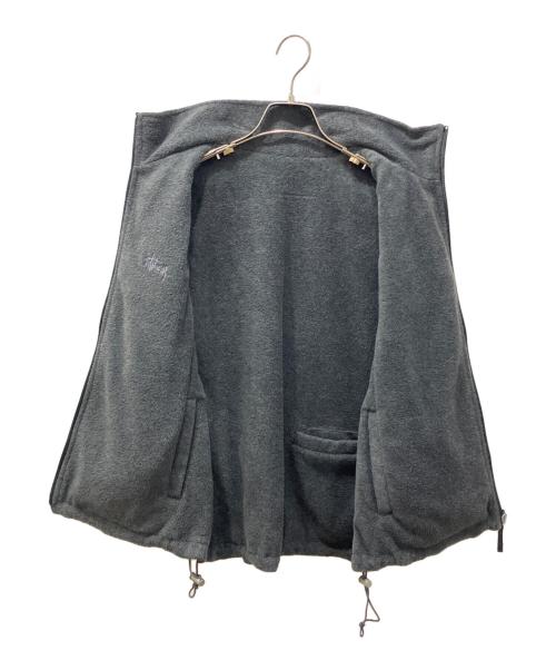 stussy（ステューシー）stussy (ステューシー) 90S リバーシブルベスト フリース グレー サイズ:Sの古着・服飾アイテム