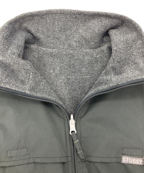stussy（ステューシー）stussy (ステューシー) 90S リバーシブルベスト フリース グレー サイズ:Sの古着・服飾アイテム