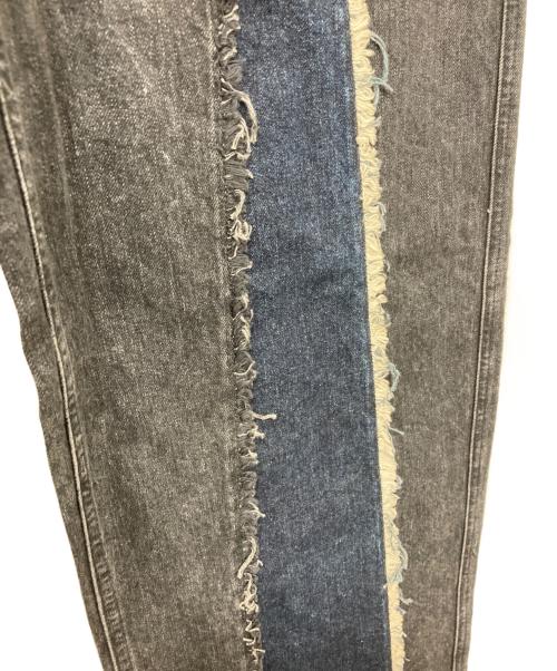 jieda（ジエダ）Jieda (ジエダ) SWITCHING OVER DENIM PANTS ブラック サイズ:1 未使用品の古着・服飾アイテム
