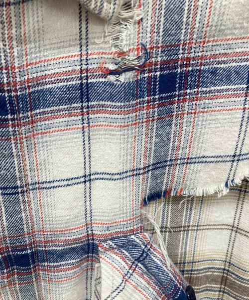 Maison MIHARA YASUHIRO（メゾン ミハラ ヤスヒロ）Maison MIHARA YASUHIRO (メゾン ミハラ ヤスヒロ) ブロークンレイヤーシャツ ベージュ サイズ:44の古着・服飾アイテム