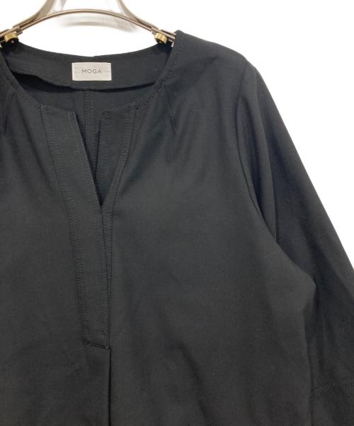 MOGA（モガ）MOGA (モガ) ウールシャンブレーワンピース ブラック サイズ:2の古着・服飾アイテム