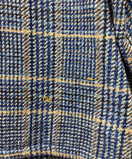 45R（フォーティファイブ・アール）45R (フォーティファイブ・アール) コットンツイードのノーカラーアニージャケット インディゴ サイズ:SIZE 3の古着・服飾アイテム