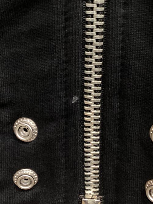 DIESEL（ディーゼル）DIESEL (ディーゼル) ラムレザー切替ジャケット ブラック サイズ:Sの古着・服飾アイテム