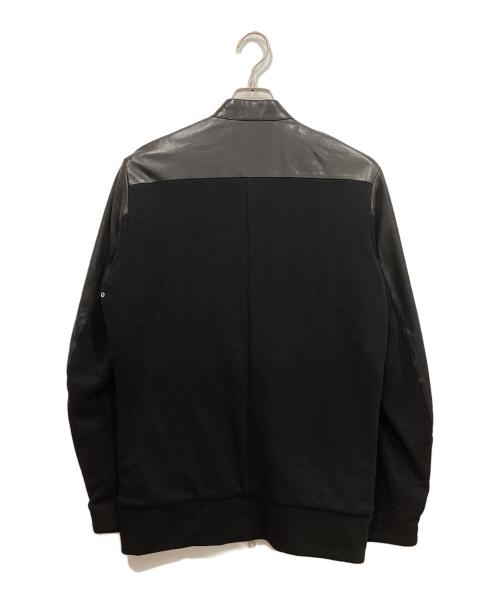 DIESEL（ディーゼル）DIESEL (ディーゼル) ラムレザー切替ジャケット ブラック サイズ:Sの古着・服飾アイテム