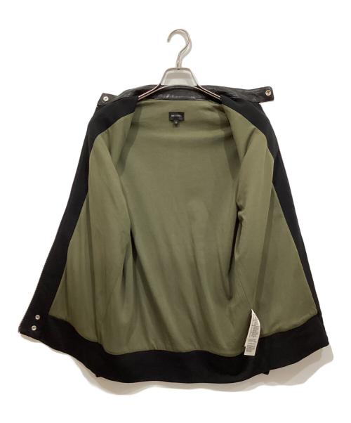 DIESEL（ディーゼル）DIESEL (ディーゼル) ラムレザー切替ジャケット ブラック サイズ:Sの古着・服飾アイテム