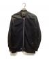 DIESEL（ディーゼル）の古着「ラムレザー切替ジャケット」｜ブラック