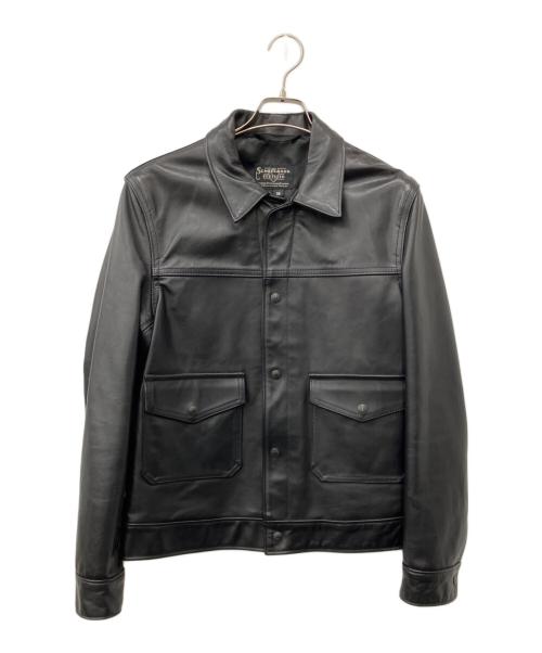 SCHOTT BROS.（ショット）SCHOTT BROS. (ショット) NAKED COW G-JACKET ブラック サイズ:36の古着・服飾アイテム