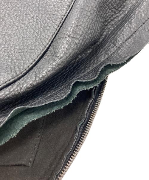 Maison Martin Margiela（メゾンマルタンマルジェラ）Maison Martin Margiela (メゾンマルタンマルジェラ) レザーリュック ブラック サイズ:-の古着・服飾アイテム