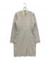 MICHAEL KORS (マイケルコース) Logo Jacquard Mock Neck Dress オフホワイト×ベージュ サイズ:S 未使用品：7000円