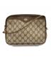 GUCCI（グッチ）の古着「OLD GUCCI　オールドグッチ　GGスプリームキャンバス×レザー　ショルダーバッグ」｜ブラウン