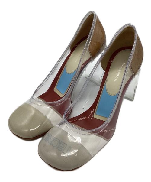 TORY BURCH（トリーバーチ）TORY BURCH (トリーバーチ) CLEAR PUMP クリア×ベージュ サイズ:6 1/2の古着・服飾アイテム