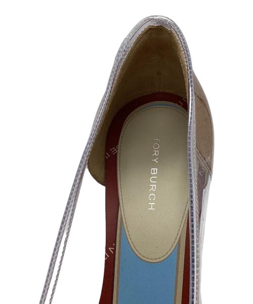 TORY BURCH（トリーバーチ）TORY BURCH (トリーバーチ) CLEAR PUMP クリア×ベージュ サイズ:6 1/2の古着・服飾アイテム