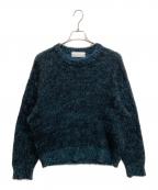 NEON SIGNネオンサイン）の古着「モヘヤ混ニット」｜ブラック×ブルー