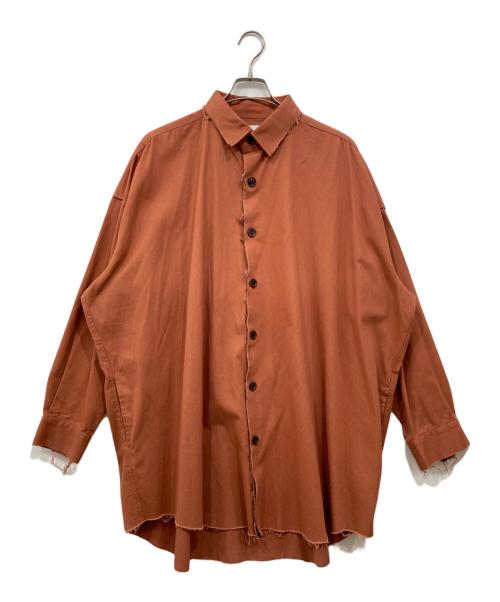 mb（エムビー）mb (エムビー) ビッグシャツ ブラウン サイズ:2の古着・服飾アイテム