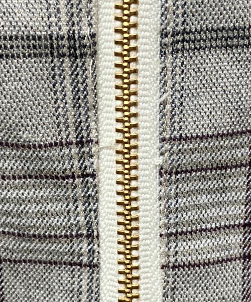 JILL STUART（ジルスチュアート）JILL STUART (ジルスチュアート) レースコンビチェックワンピース ベージュ サイズ:4の古着・服飾アイテム