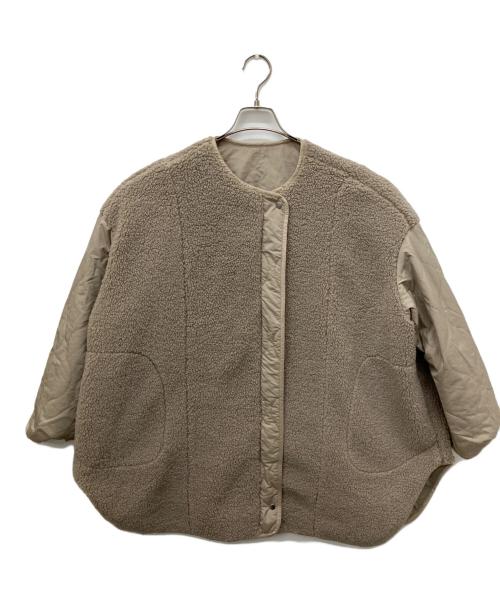 BABYLONE（バビロン）BABYLONE (バビロン) ナカワタリバーシブルブルゾン ベージュ サイズ:Fの古着・服飾アイテム