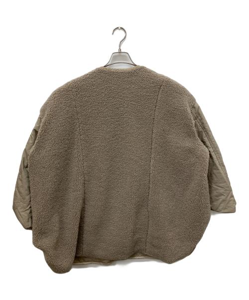 BABYLONE（バビロン）BABYLONE (バビロン) ナカワタリバーシブルブルゾン ベージュ サイズ:Fの古着・服飾アイテム
