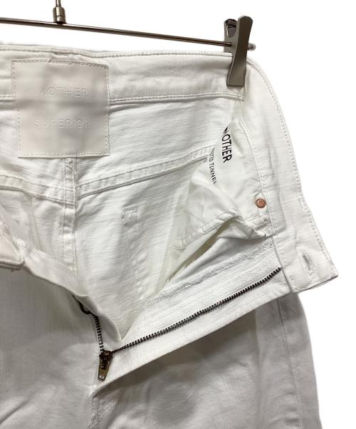 mother（マザー）mother (マザー) THE HIGH WAISTED TUNNEL VISION AN ホワイト サイズ:26の古着・服飾アイテム