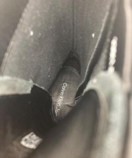 Calvin Klein（カルバンクライン）Calvin Klein (カルバンクライン) FLATFOM MID LACEUP BOOT ブラック サイズ:235（1.5）の古着・服飾アイテム