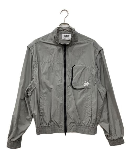 BHYPE Society（ビーハイプ ソサエティ）BHYPE Society (ビーハイプ ソサエティ) ナイロンブルゾン グレー サイズ:Mの古着・服飾アイテム