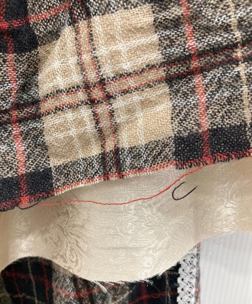 rurumu:（ルルムウ）rurumu: (ルルムウ) drawstring check skirt pants/ドローストリング チェック スカート パンツ ベージュ サイズ:Sの古着・服飾アイテム