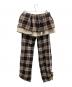 rurumu: (ルルムウ) drawstring check skirt pants/ドローストリング チェック スカート パンツ ベージュ サイズ:S：23000円
