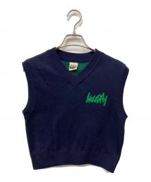 holiday（ホリデー）の古着「JACQUARD KNIT VEST」｜ネイビー