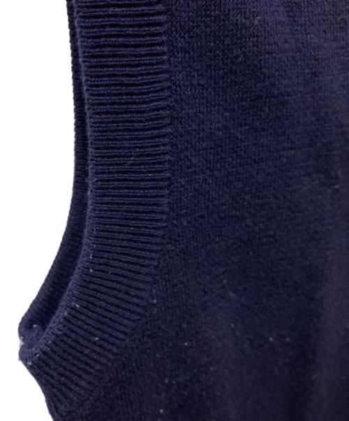 holiday（ホリデー）HOLIDAY (ホリデー) JACQUARD KNIT VEST ネイビー サイズ:ONEの古着・服飾アイテム