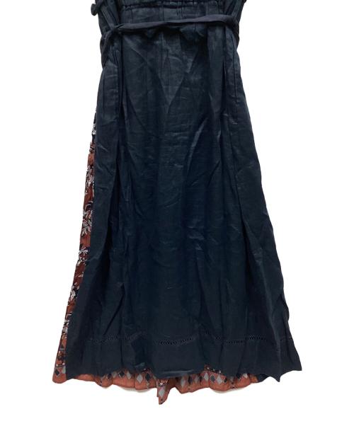 M.MUVEIL（ミュベール）M.MUVEIL (ミュベール) 半袖ワンピース ネイビー サイズ:表記なしの古着・服飾アイテム