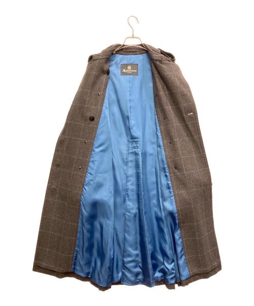 Aquascutum（アクアスキュータム）Aquascutum (アクアスキュータム) ウールトレンチコート グレー サイズ:8の古着・服飾アイテム