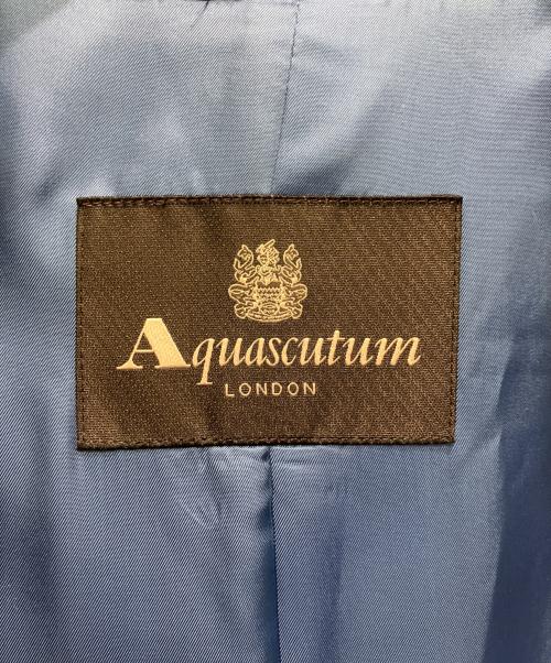 Aquascutum（アクアスキュータム）Aquascutum (アクアスキュータム) ウールトレンチコート グレー サイズ:8の古着・服飾アイテム