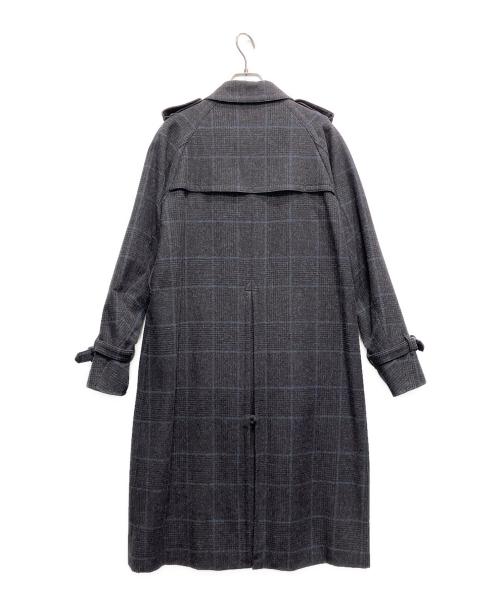 Aquascutum（アクアスキュータム）Aquascutum (アクアスキュータム) ウールトレンチコート グレー サイズ:8の古着・服飾アイテム