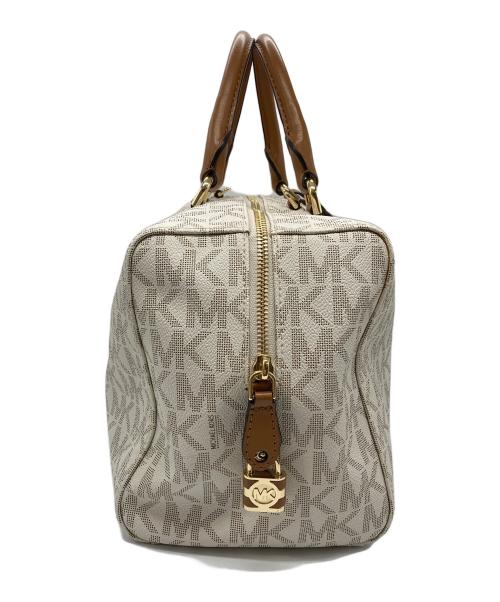 MICHAEL KORS（マイケル・コース）MICHAEL KORS (マイケル・コース) シグネチャーミニボストンバッグ アイボリーの古着・服飾アイテム