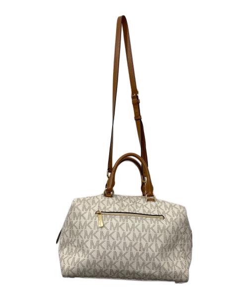MICHAEL KORS（マイケル・コース）MICHAEL KORS (マイケル・コース) シグネチャーミニボストンバッグ アイボリーの古着・服飾アイテム