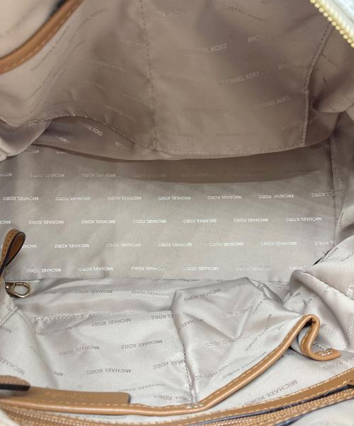 MICHAEL KORS（マイケル・コース）MICHAEL KORS (マイケル・コース) シグネチャーミニボストンバッグ アイボリーの古着・服飾アイテム