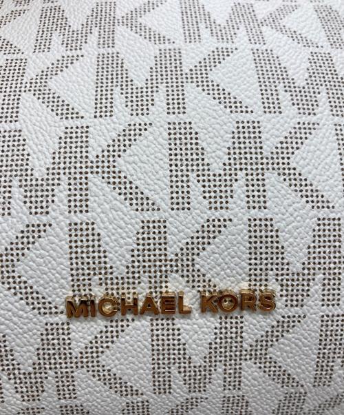 MICHAEL KORS（マイケル・コース）MICHAEL KORS (マイケル・コース) シグネチャーミニボストンバッグ アイボリーの古着・服飾アイテム