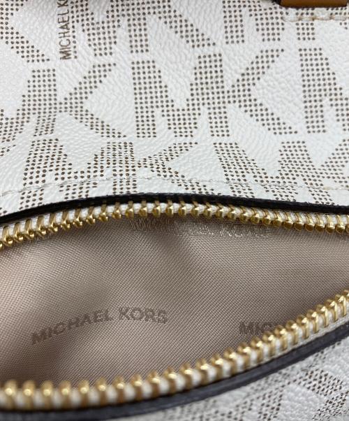 MICHAEL KORS（マイケル・コース）MICHAEL KORS (マイケル・コース) シグネチャーミニボストンバッグ アイボリーの古着・服飾アイテム