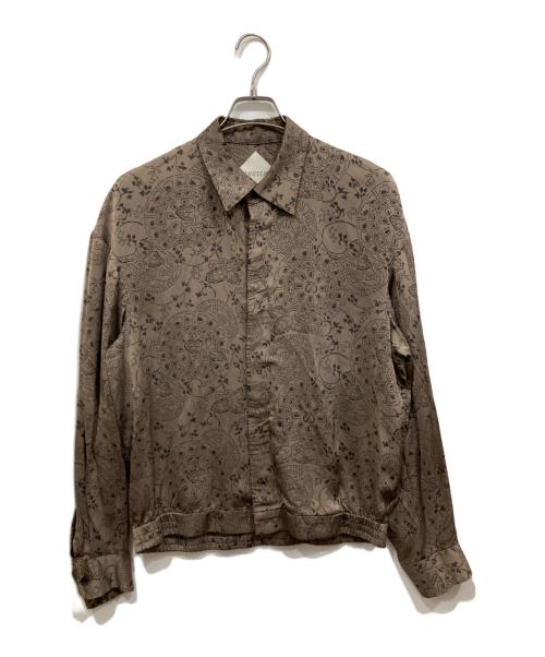 ETHOSENS（エトセンス）ETHOSENS (エトセンス) Volume jaquard shirt ブラウン サイズ:2の古着・服飾アイテム